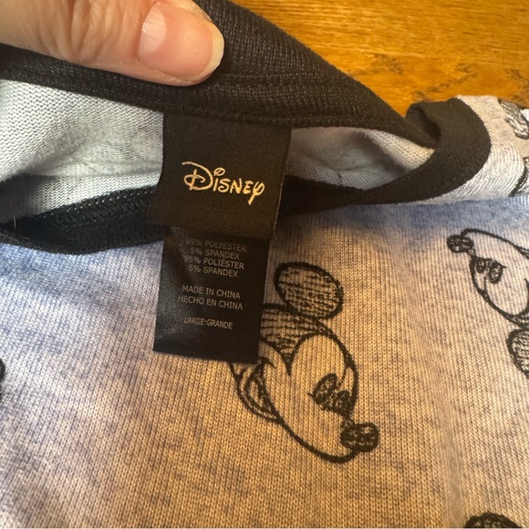 Disney Women’s Pajama Set - Light‎ Blue with Mickey Mouse - Picture 3 of 6
